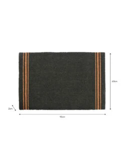 Triple Stripe Doormat - Forest Green - Large -Garden Trading Store DMCO32 portrait 9 81545.1638546038