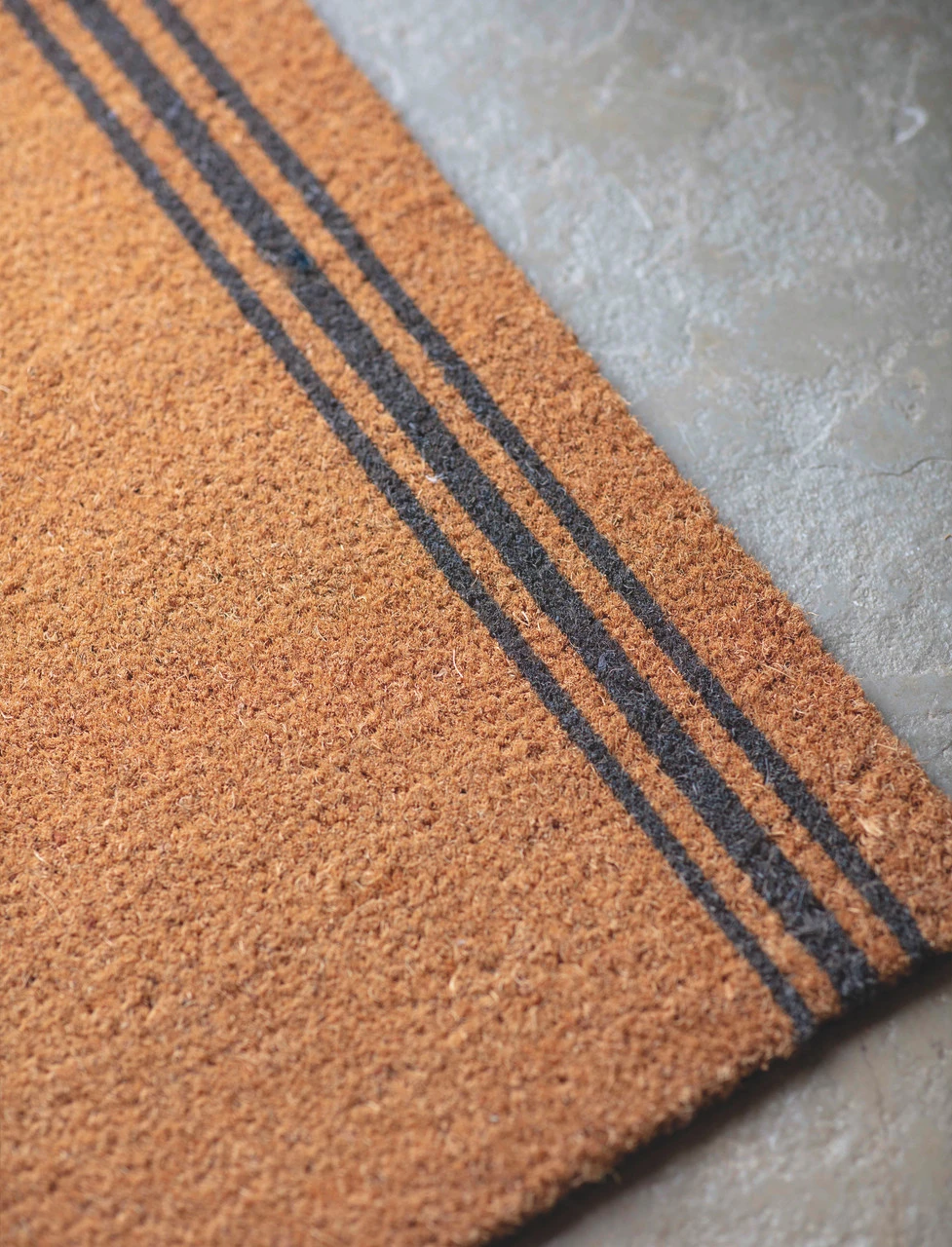 Triple Stripe Doormat - Natural - Large 2 Triple Stripe Doormat - Natural - Large - Image 2