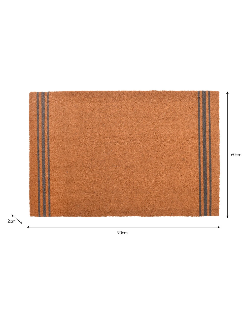 Triple Stripe Doormat - Natural - Large 4 Triple Stripe Doormat - Natural - Large - Image 4
