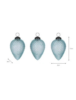Set Of 3 Elkstone Baubles - Tarn Blue -Garden Trading Store EBTB01 portrait 9 25529.1663929931