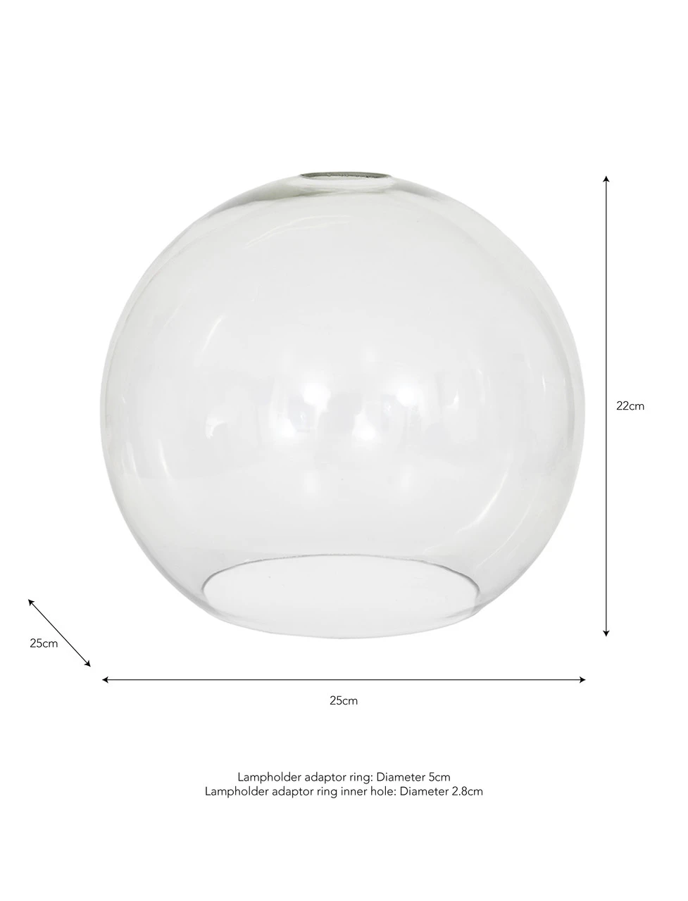 Chelsea Easy Fit Pendant Shade - Globe 3 Chelsea Easy Fit Pendant Shade - Globe - Image 3