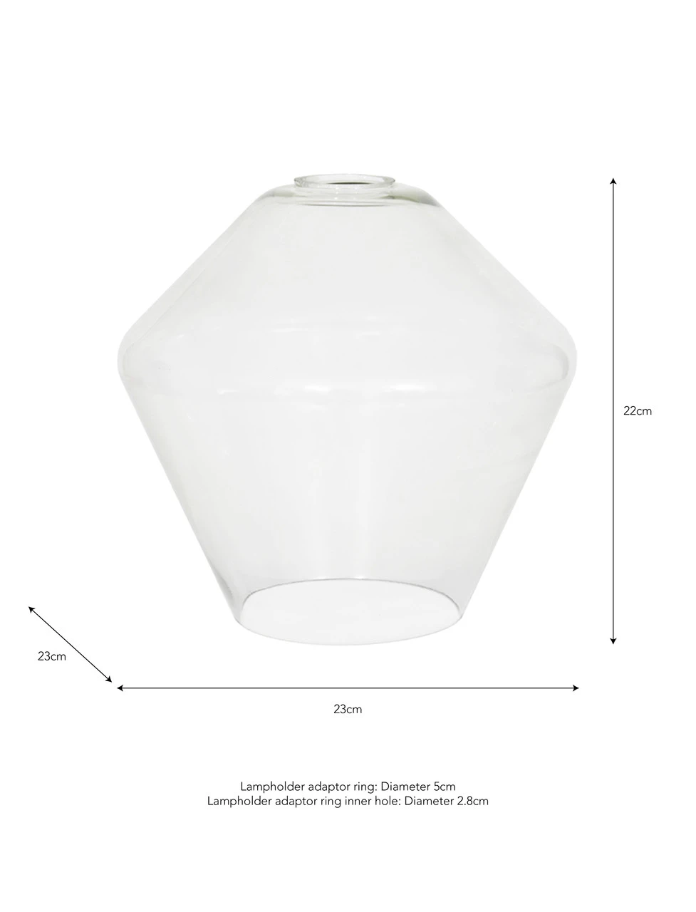 Chelsea Easy Fit Pendant Shade - Diamond 4 Chelsea Easy Fit Pendant Shade - Diamond - Image 4