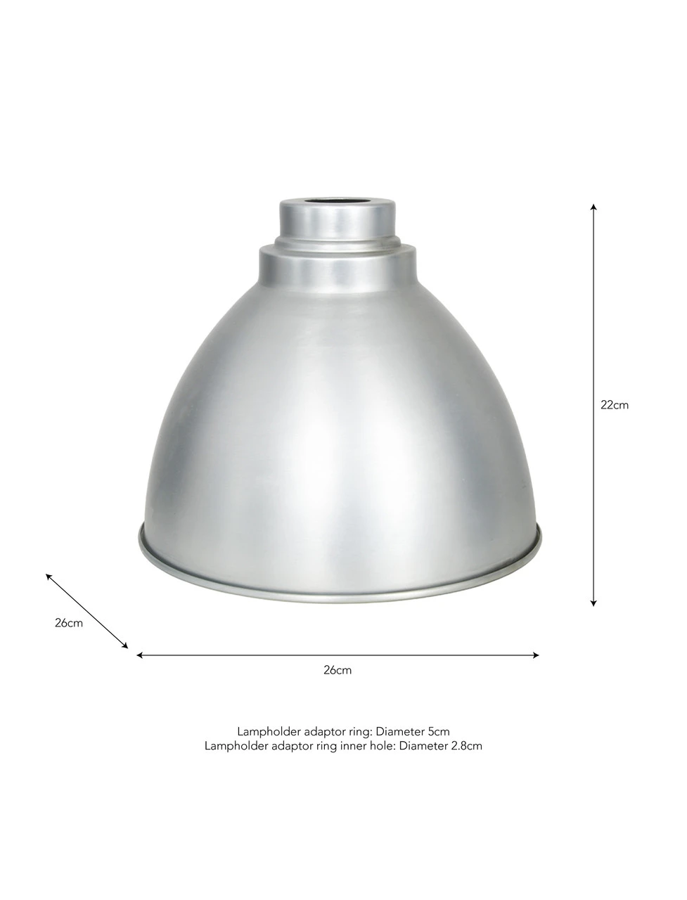 Hillingdon Easy Fit Pendant Shade - Silver 4 Hillingdon Easy Fit Pendant Shade - Silver - Image 4