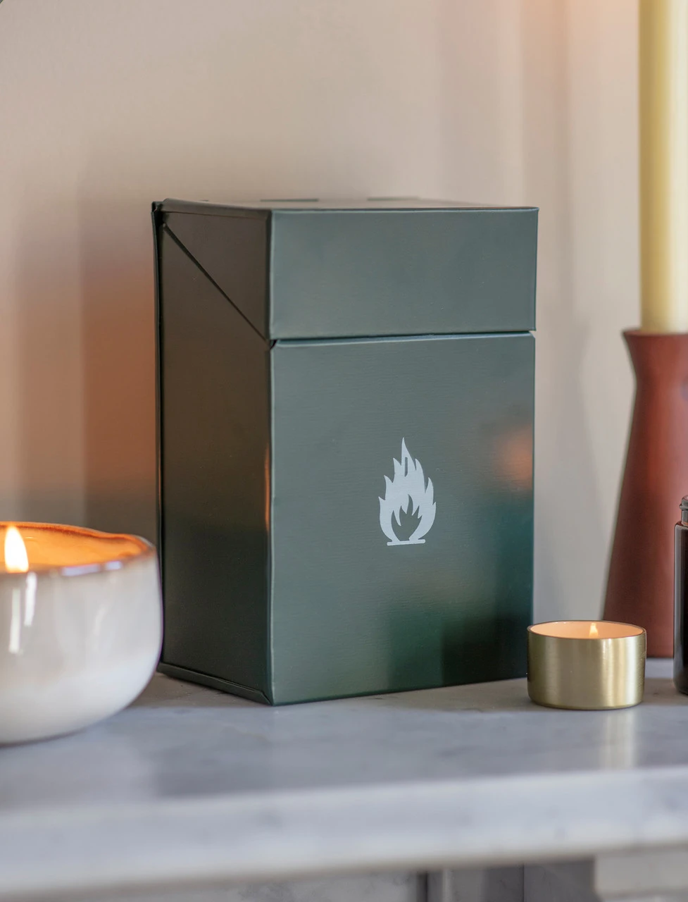 Firelighter Box - Forest Green 1 Firelighter Box - Forest Green