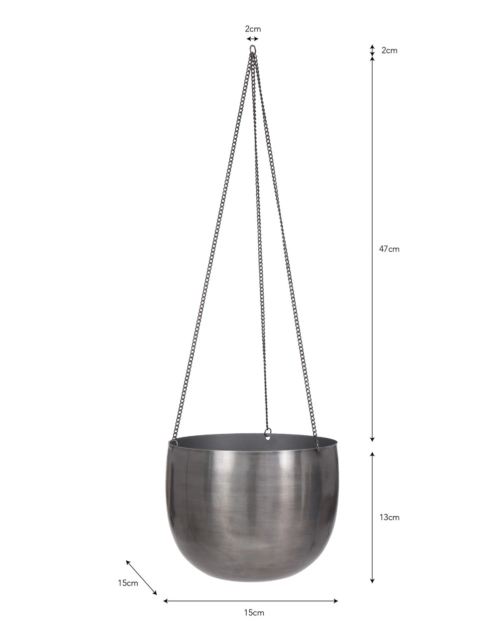Farringdon Hanging Plant Pot - 15cm 3 Farringdon Hanging Plant Pot - 15cm - Image 3