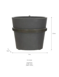Single Stratton Wall Pot And Farringdon Holder - Carbon 5 Single Stratton Wall Pot And Farringdon Holder - Carbon -Garden Trading Store FPCN01 portrait 9 95696.1638547858