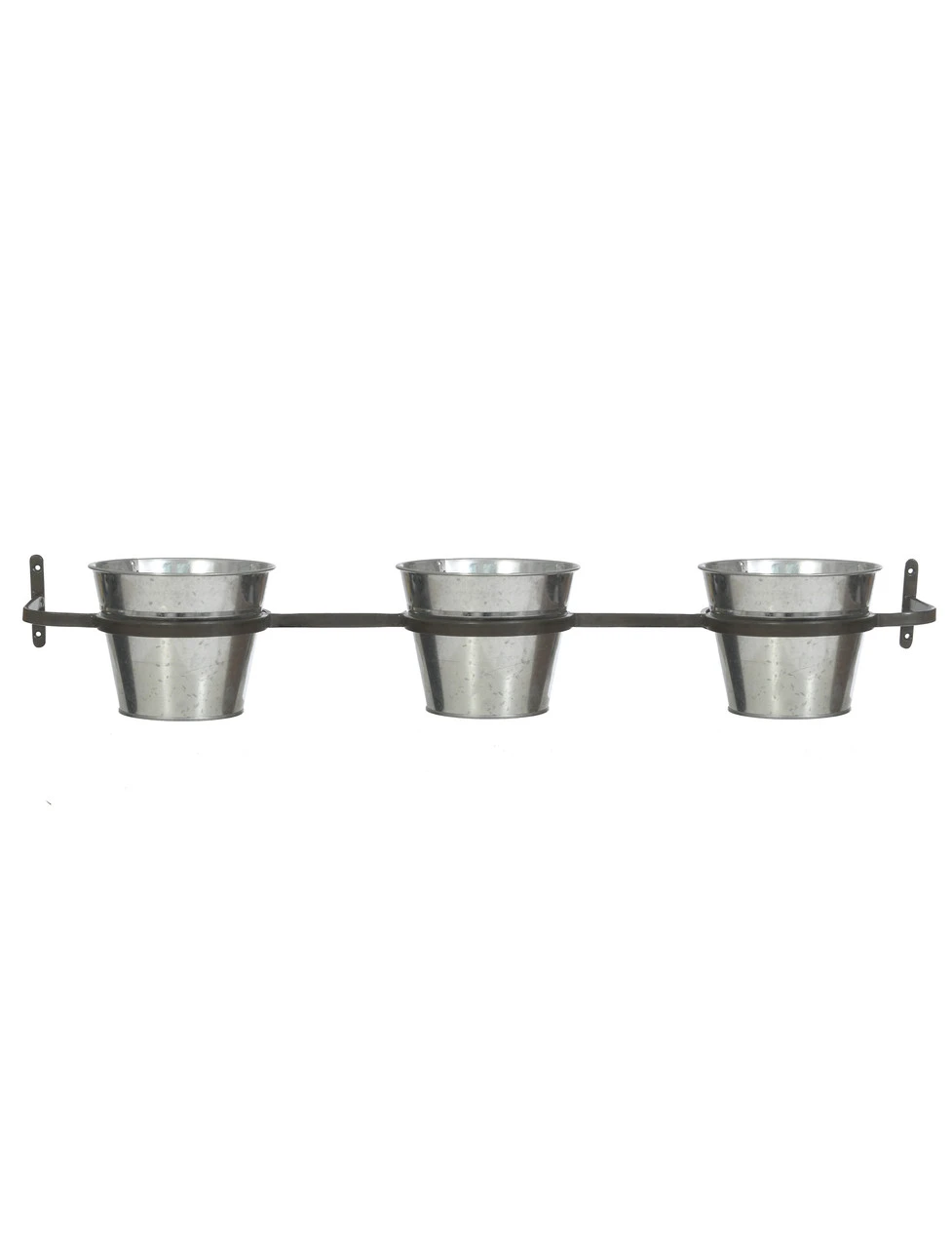 Triple Winson Wall Pots And Farringdon Holder - Silver 2 Triple Winson Wall Pots And Farringdon Holder - Silver - Image 2