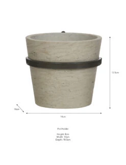 Single Stratton Wall Pot And Farringdon Holder - Stone 5 Single Stratton Wall Pot And Farringdon Holder - Stone -Garden Trading Store FPST05 portrait 9 59362.1638547869