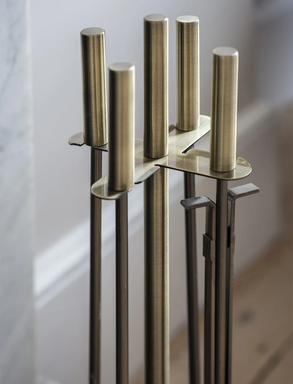 Ebrington Fireside Tool Set - Brass 2 Ebrington Fireside Tool Set - Brass - Image 2