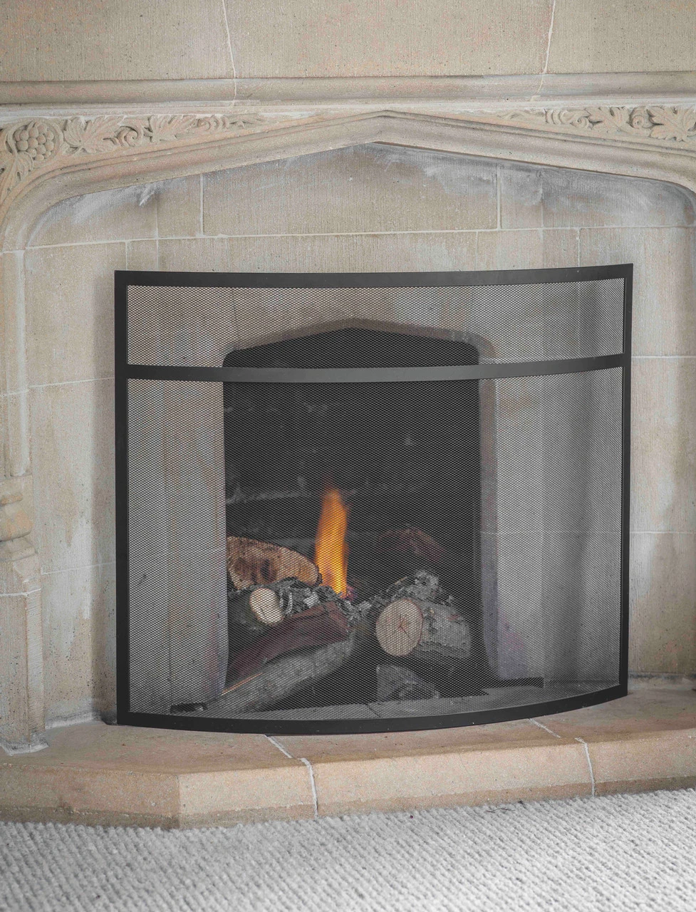 Bretforton Firescreen - Black - Large 3 Bretforton Firescreen - Black - Large - Image 3