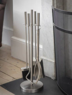Ebrington Fireside Tool Set - Silver
