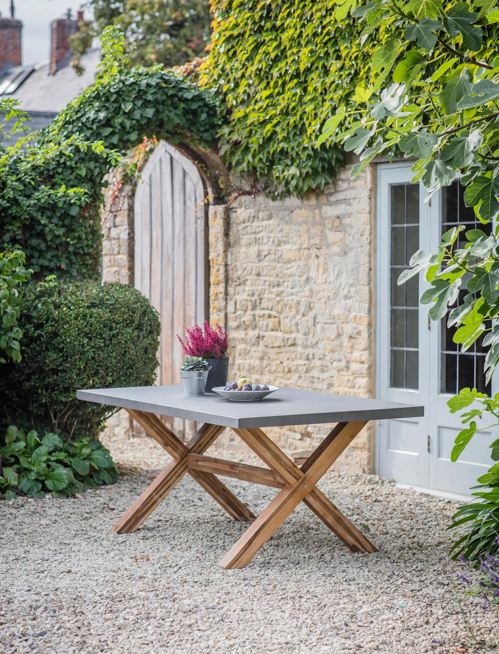 Burford Table, Small In Grey - Grey 1 Burford Table, Small In Grey - Grey