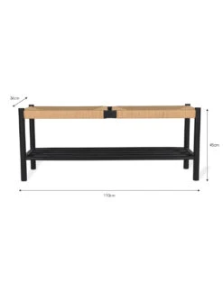 Longworth Hallway Bench - Black -Garden Trading Store FUOA66 portrait 9 47449.1661951827