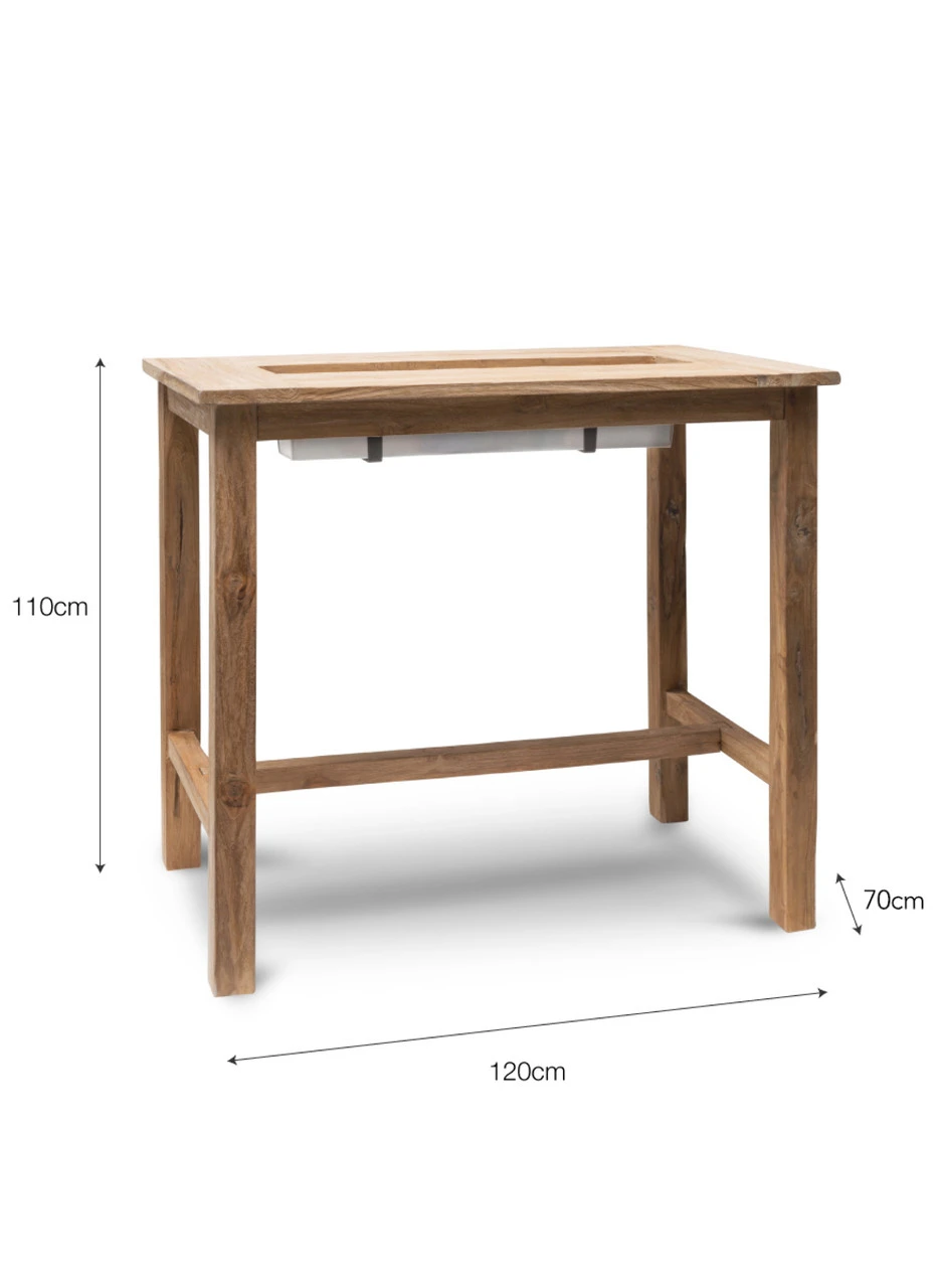 St Mawes Drinks/Planter Bar Table - Small 5 St Mawes Drinks/Planter Bar Table - Small - Image 5