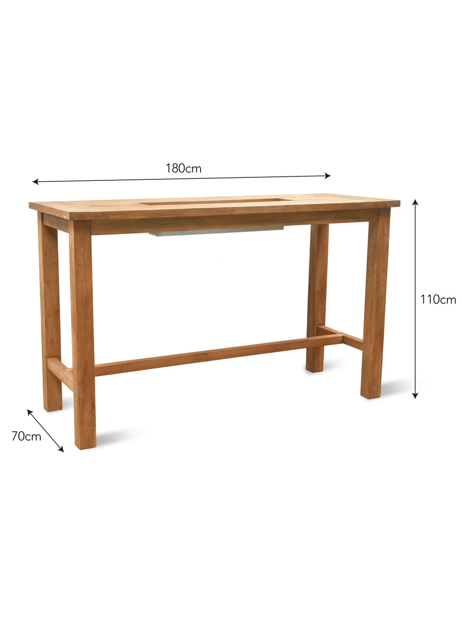 St Mawes Drinks/Planter Bar Table - Large 7 St Mawes Drinks/Planter Bar Table - Large - Image 7