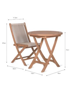 Carrick Table And Chair Set - Natural 9 Carrick Table And Chair Set - Natural -Garden Trading Store FUTE35 portrait 9 75746.1638550337