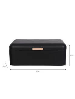 Tarlton Storage Tin - Large - Black -Garden Trading Store GTBL02 portrait 9 98748.1638468740