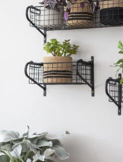Wirework Basket Shelf - Black - Small