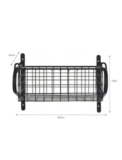 Wirework Basket Shelf - Black - Small -Garden Trading Store HBBL01 portrait 9 05624.1638543664