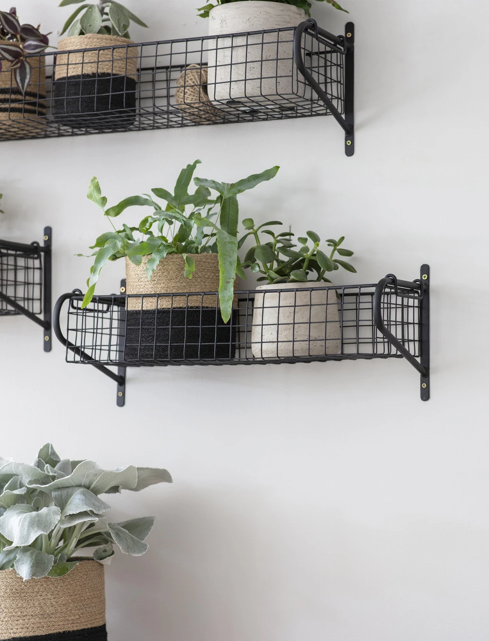 Wirework Basket Shelf - Black - Medium 1 Wirework Basket Shelf - Black - Medium