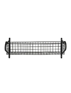 Wirework Basket Shelf - Black - Medium 6 Wirework Basket Shelf - Black - Medium -Garden Trading Store HBBL02 portrait 8 96655.1638543668