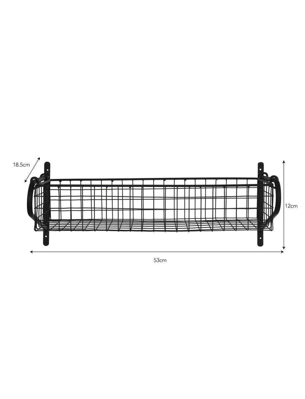 Wirework Basket Shelf - Black - Medium 4 Wirework Basket Shelf - Black - Medium - Image 4