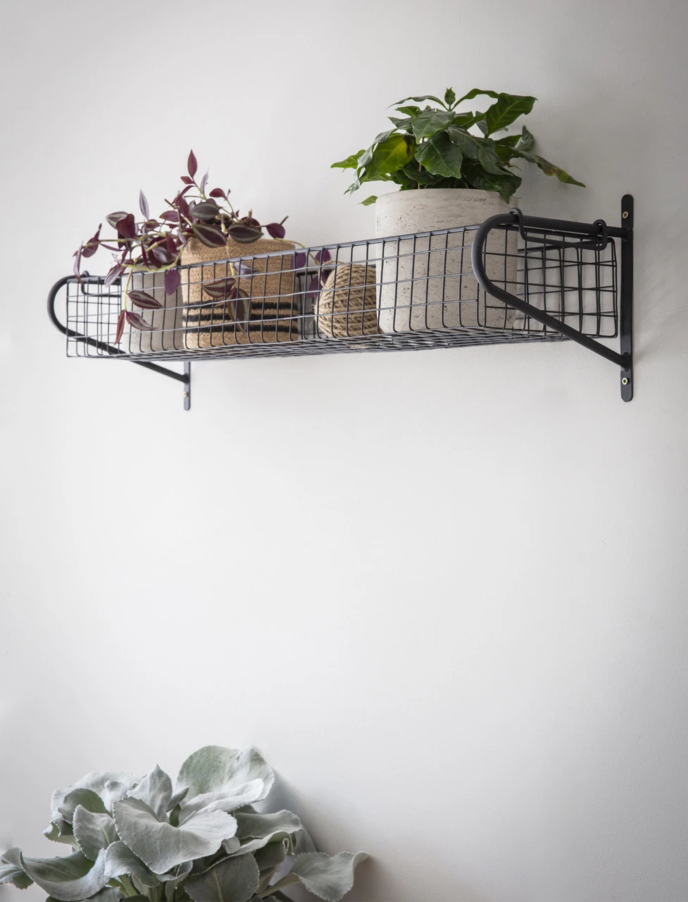 Wirework Basket Shelf - Black - Large 1 Wirework Basket Shelf - Black - Large