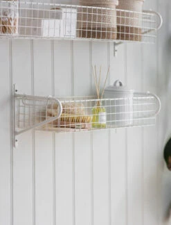 Wirework Basket Shelf - Lily White - Medium