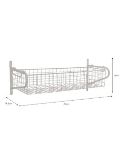Wirework Basket Shelf - Lily White - Medium 7 Wirework Basket Shelf - Lily White - Medium -Garden Trading Store HBLW02 portrait 9 02137.1638543030