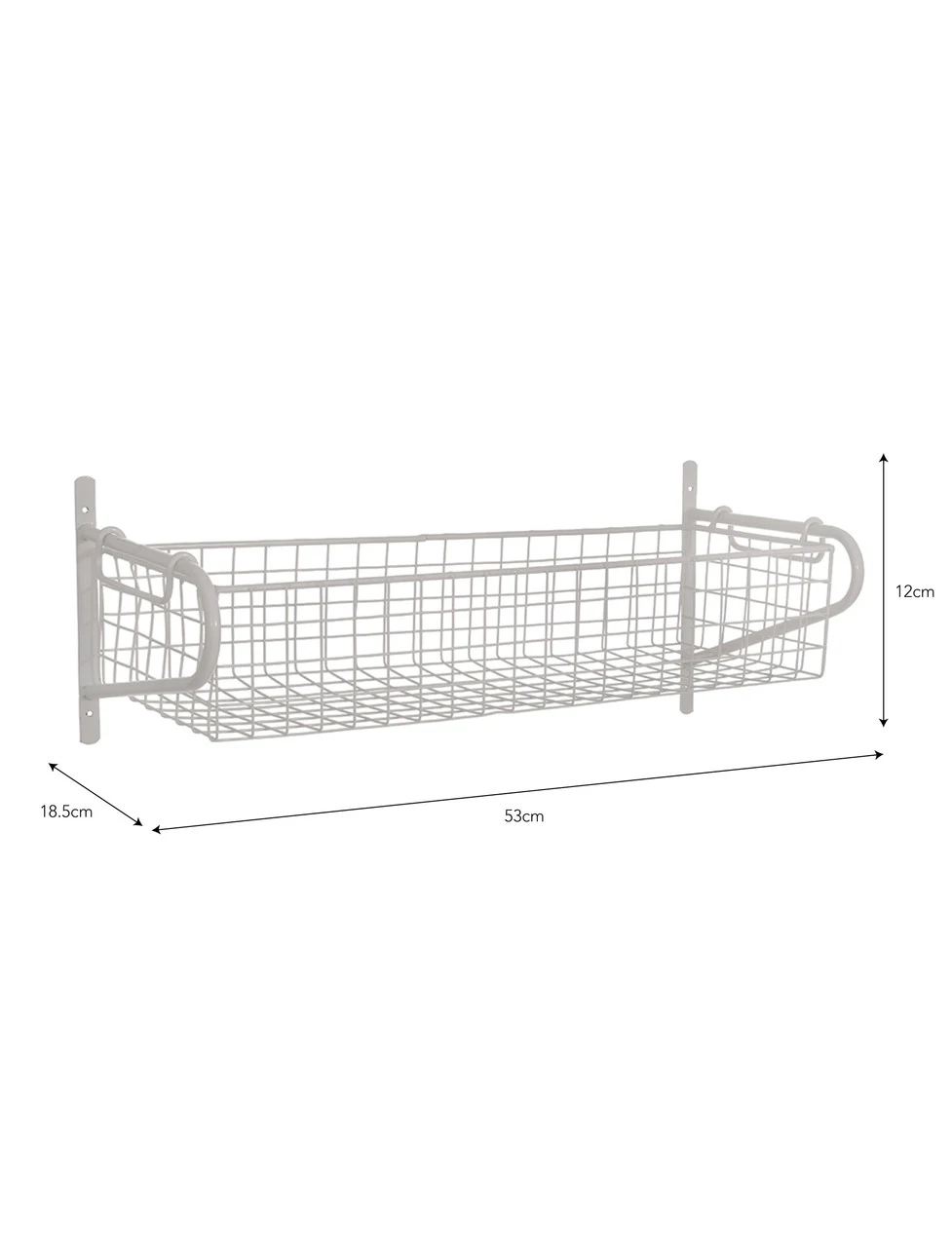 Wirework Basket Shelf - Lily White - Medium 4 Wirework Basket Shelf - Lily White - Medium - Image 4