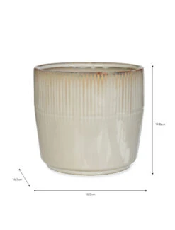 Hillesley Pot - Ivory - 16.5cm 5 Hillesley Pot - Ivory - 16.5cm -Garden Trading Store HPIV02 portrait 9 58287.1638541829