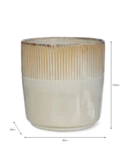 Hillesley Pot - Ivory - 20cm 5 Hillesley Pot - Ivory - 20cm -Garden Trading Store HPIV03 portrait 9 78204.1638541832