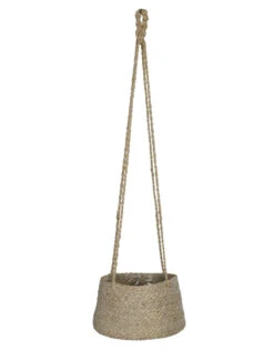 Woven Hanging Plant Pot - Tapered 6 Woven Hanging Plant Pot - Tapered -Garden Trading Store HPJU02 portrait 8 11113.1638469268