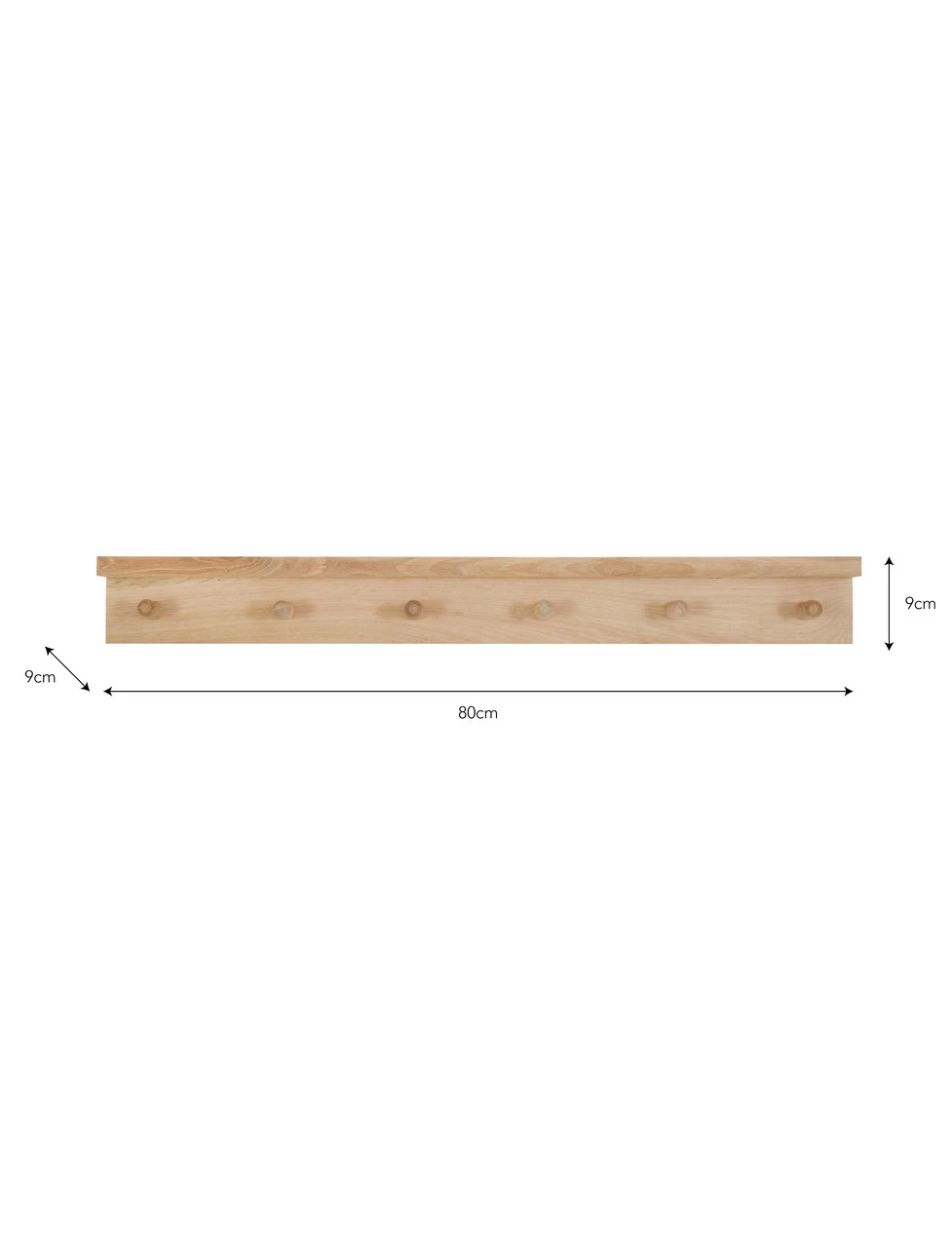 Hambledon Peg Rail Shelf - 6 Peg 4 Hambledon Peg Rail Shelf - 6 Peg - Image 4