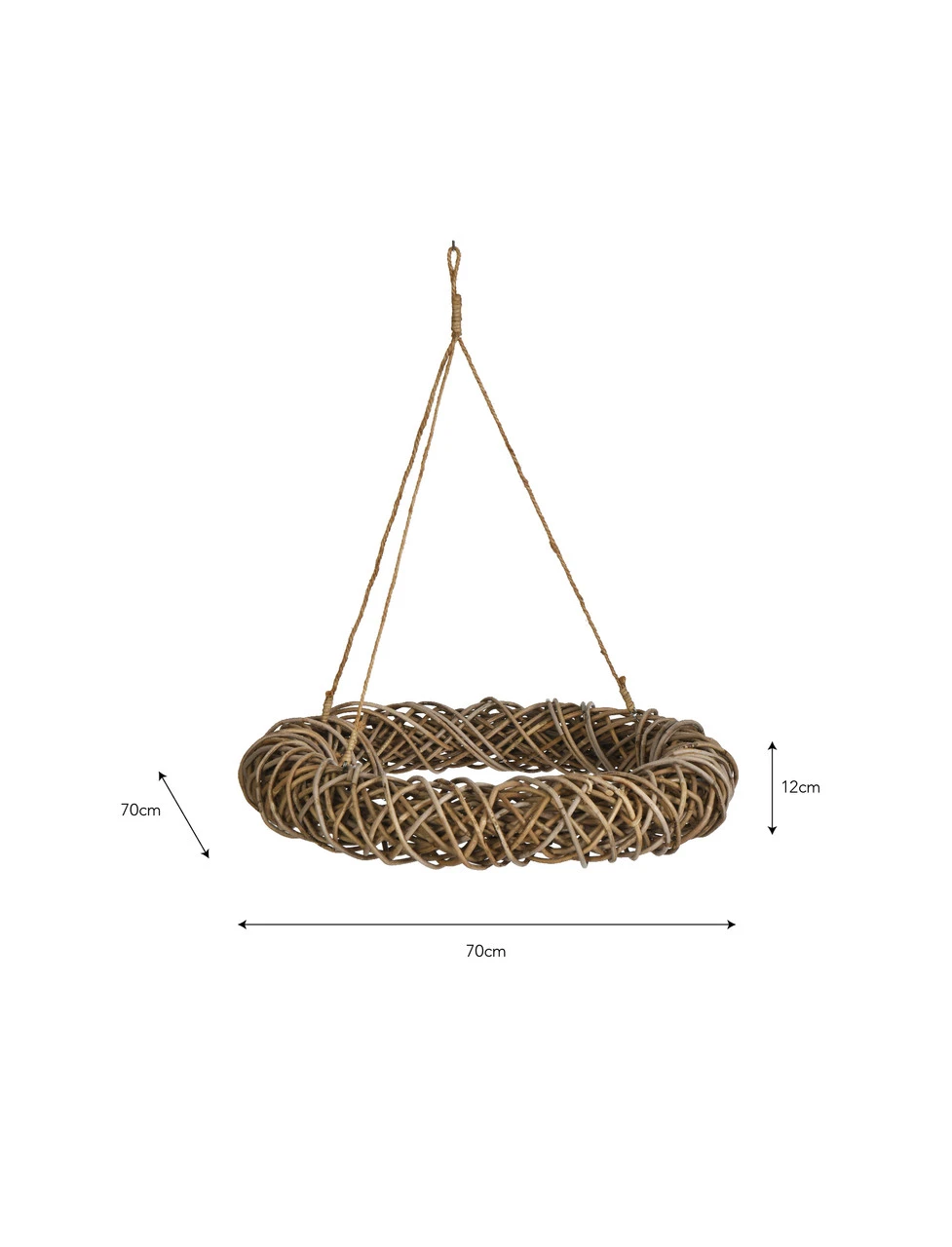 Hanging Wreath - 70cm 3 Hanging Wreath - 70cm - Image 3