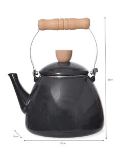Enamel Stove Kettle - Carbon 5 Enamel Stove Kettle - Carbon -Garden Trading Store KTCN01 portrait 9 06320.1638469470