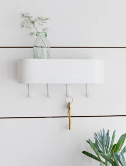 Key Hook - Lily White -Garden Trading Store Key Hook in Lily White Steel KHLW01 13572.1668098461