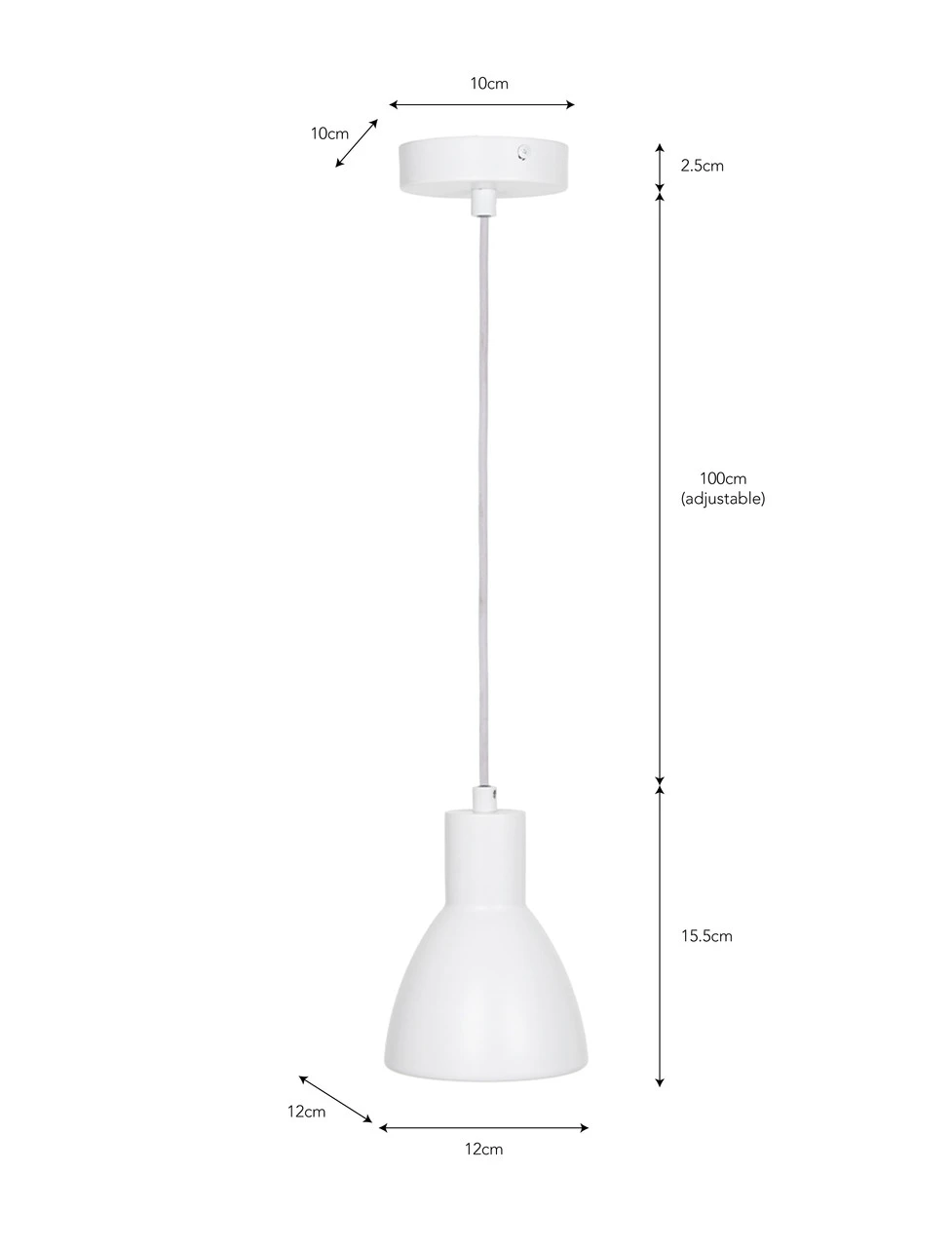 Bankside Pendant Light - Chalk 4 Bankside Pendant Light - Chalk - Image 4