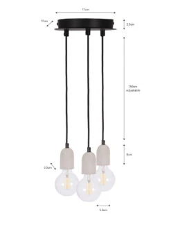 Carnaby Pendant Light - 3 Pendant 9 Carnaby Pendant Light - 3 Pendant -Garden Trading Store LACA01 portrait 9 00220.1638535234