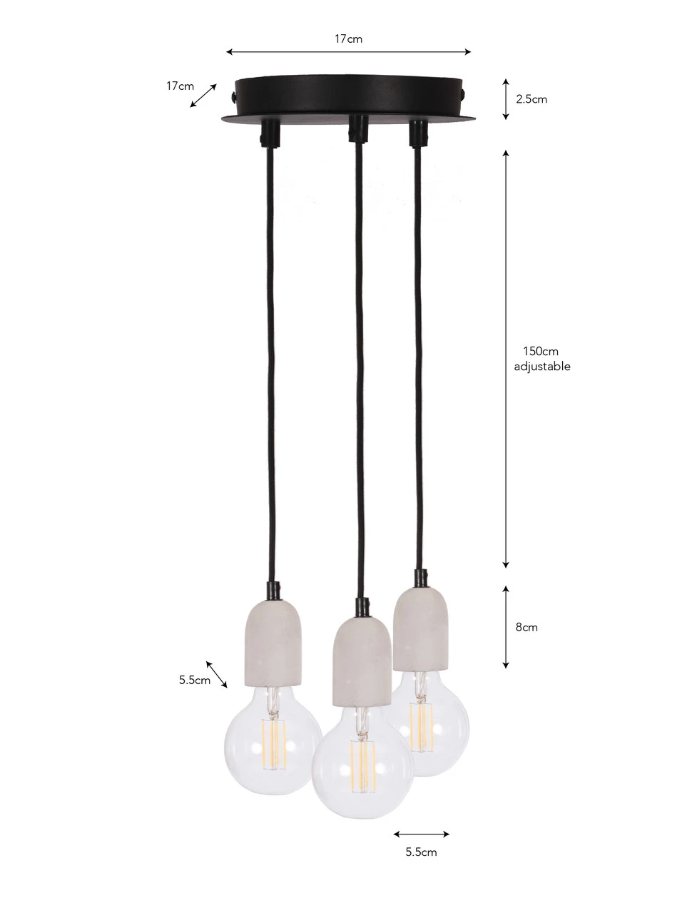 Carnaby Pendant Light - 3 Pendant 5 Carnaby Pendant Light - 3 Pendant - Image 5