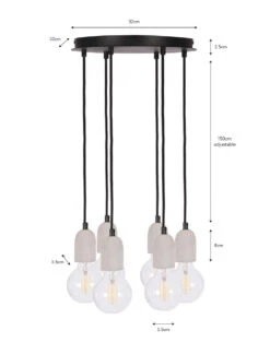 Carnaby Pendant Light - 6 Pendant 9 Carnaby Pendant Light - 6 Pendant -Garden Trading Store LACA02 portrait 9 16540.1638535239