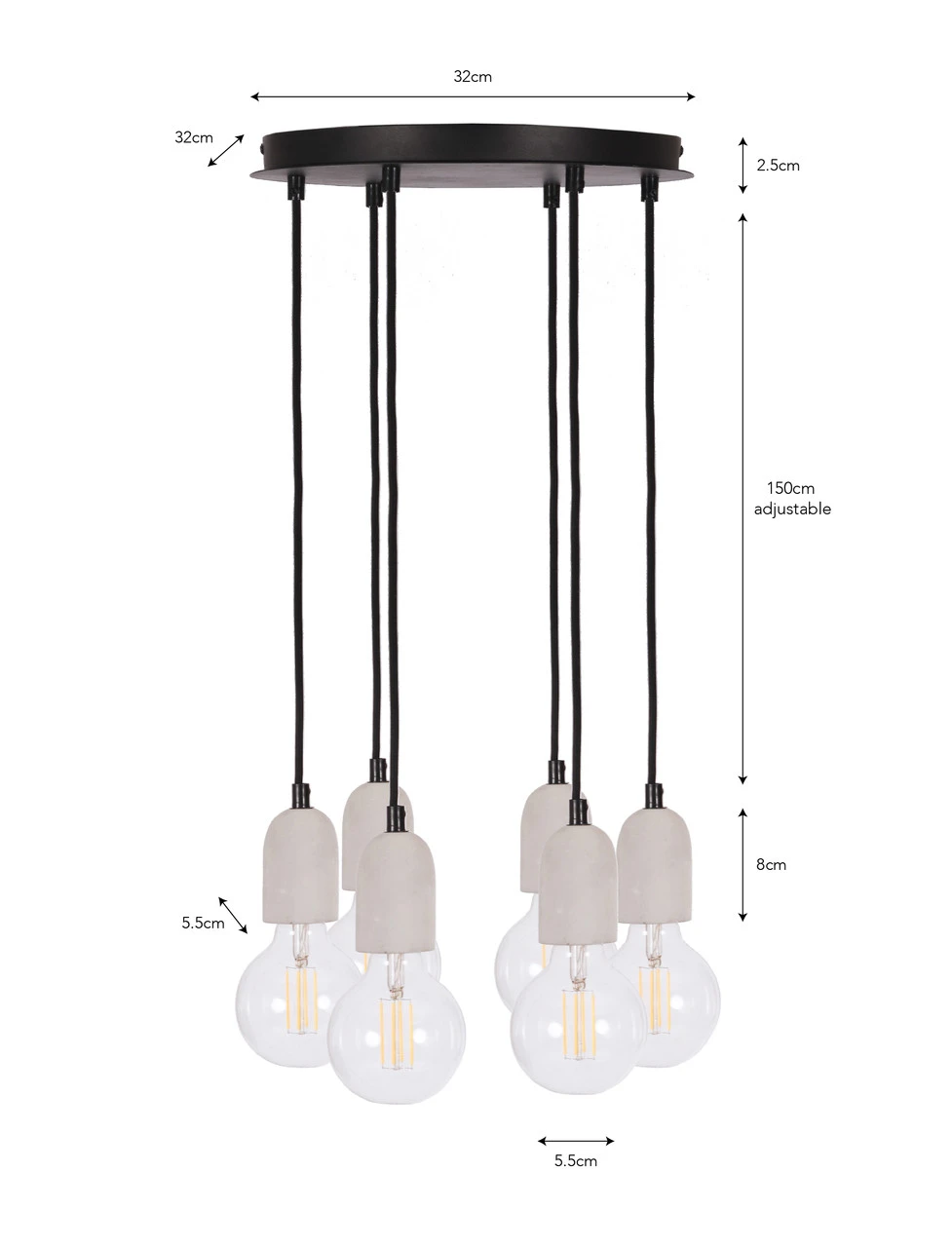 Carnaby Pendant Light - 6 Pendant 5 Carnaby Pendant Light - 6 Pendant - Image 5