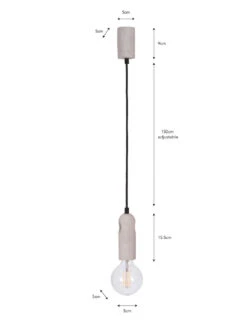Danvers Pendant Light - Concrete 11 Danvers Pendant Light - Concrete -Garden Trading Store LADA01 portrait 9 92060.1638535278
