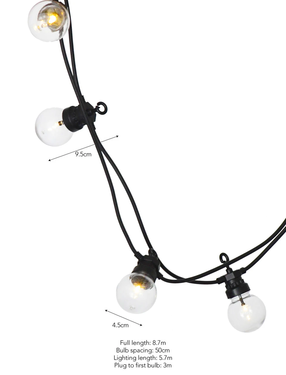 Festoon Golf Ball Solar Lights 5 Festoon Golf Ball Solar Lights - Image 5