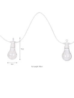 Festoon Classic Lights - White - 10 Bulbs 7 Festoon Classic Lights - White - 10 Bulbs -Garden Trading Store LAFE08 portrait 9 37220.1638533424