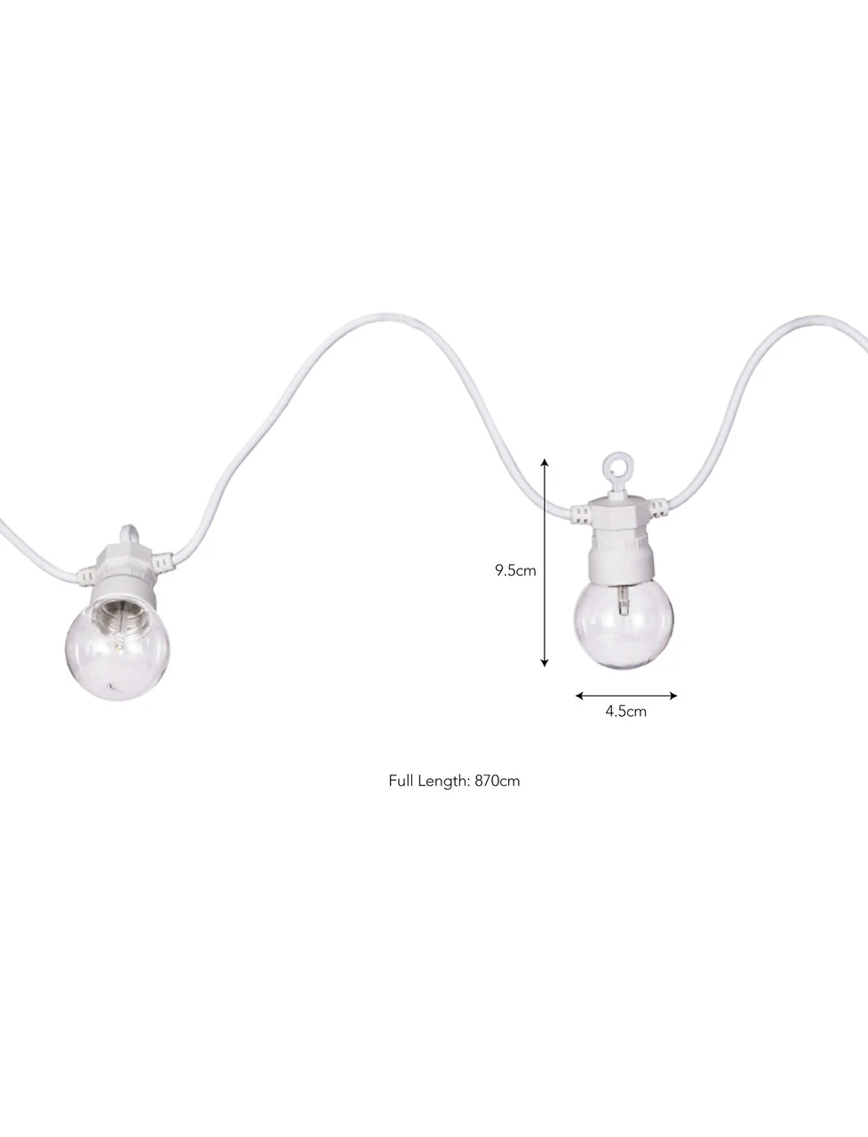 Festoon Golf Ball Lights - White 3 Festoon Golf Ball Lights - White - Image 3