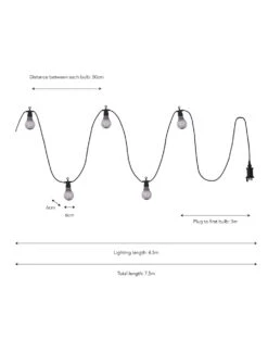 Festoon Classic Lights - Smoked - 10 Bulbs -Garden Trading Store LAFE16 portrait 9 90977.1651835714