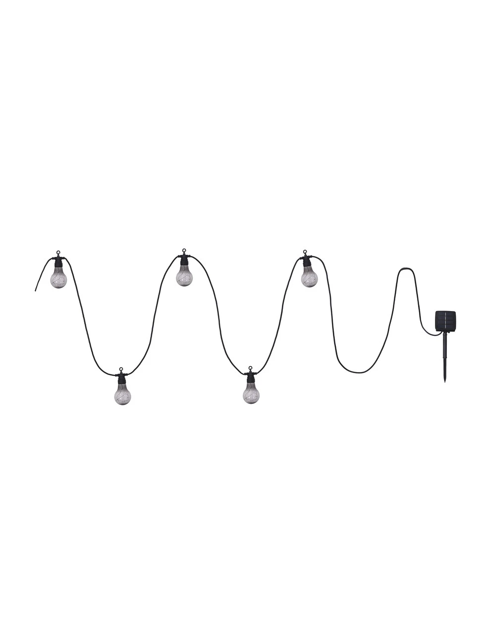 Solar Festoon Classic Lights - Smoked - 10 Bulbs 3 Solar Festoon Classic Lights - Smoked - 10 Bulbs - Image 3