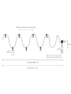 Solar Festoon Classic Lights - Smoked - 20 Bulbs 7 Solar Festoon Classic Lights - Smoked - 20 Bulbs -Garden Trading Store LAFE19 portrait 9 53717.1652081220
