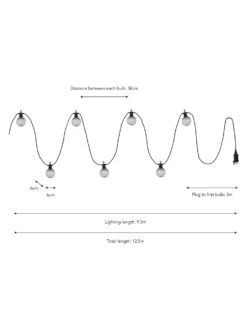 Festoon Linear Lights - Smoked - 20 Bulbs -Garden Trading Store LAFE21 portrait 9 78243.1652081232